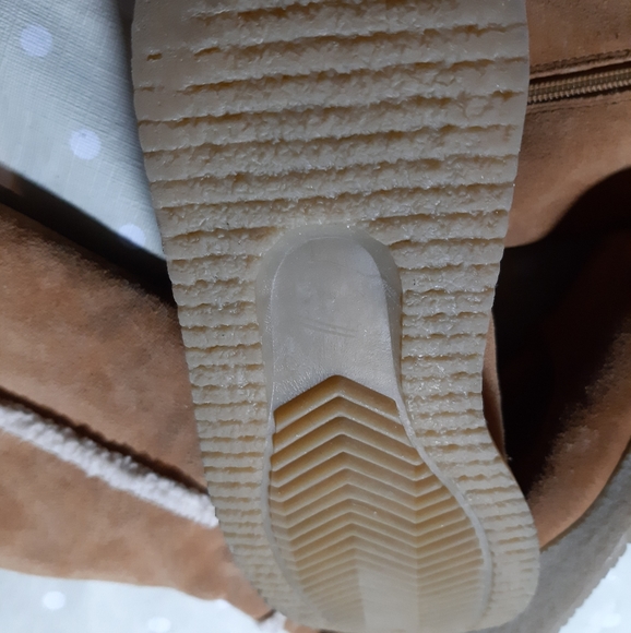 Host pick EUC Leather suede winter boots -platform - faux fur - Picture 2 of 5